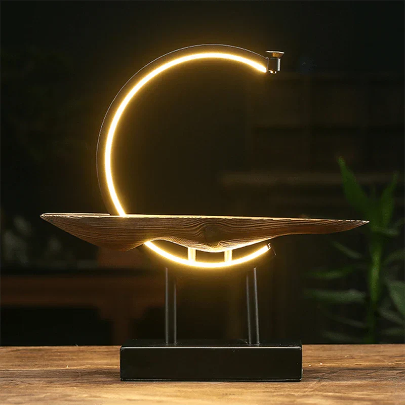 Gedetailleerde witte hert wierookbrander lamp, verspreidt geur en zacht licht voor ontspanning.