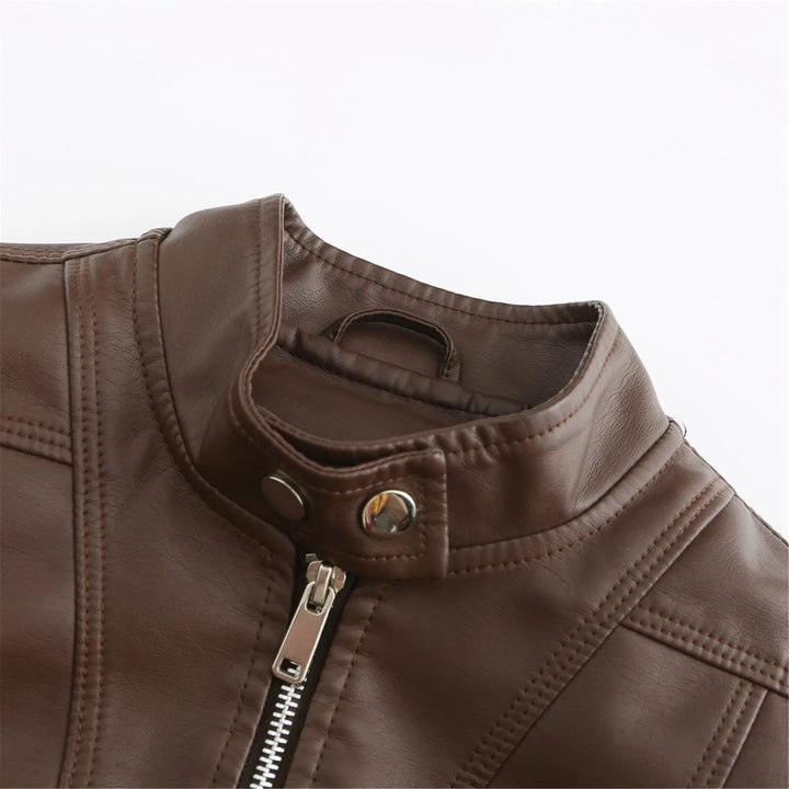 Trendy herfstjack dames, modieuze buitenkleding. Ritssluiting, comfortabele pasvorm.