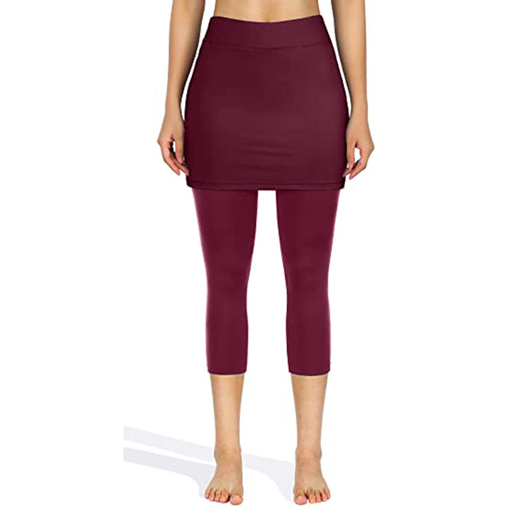 Athleisure dames roklegging met ingebouwde rok en praktische zakken, voor een actieve levensstijl.
