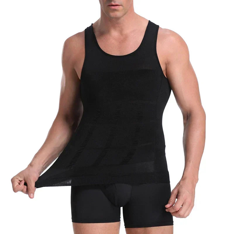 Heren compressie onderhemd Massimo, direct een slanker silhouet en meer zelfvertrouwen.