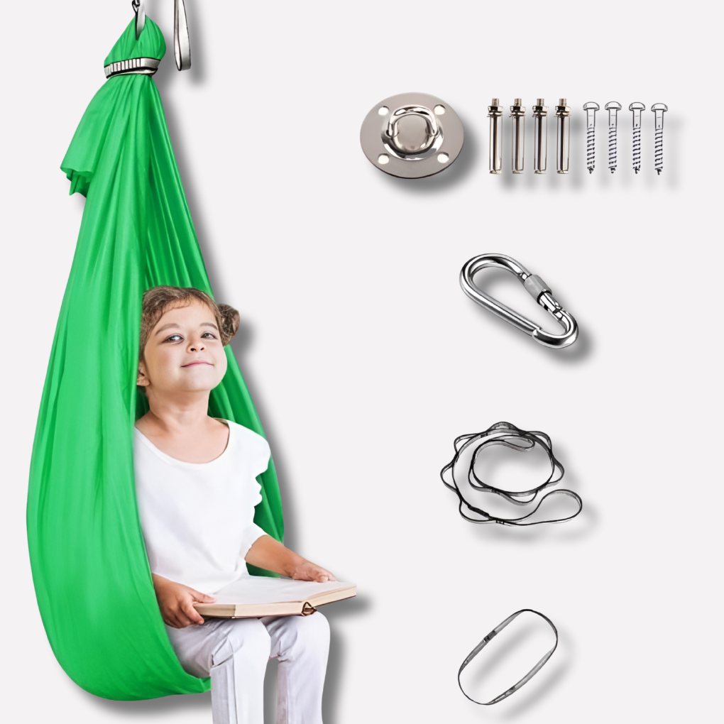 Therapie schommel & autisme hulpmiddel: sensorische hangmat voor kinderen met ADHD voor een kalmerende cocon ervaring.