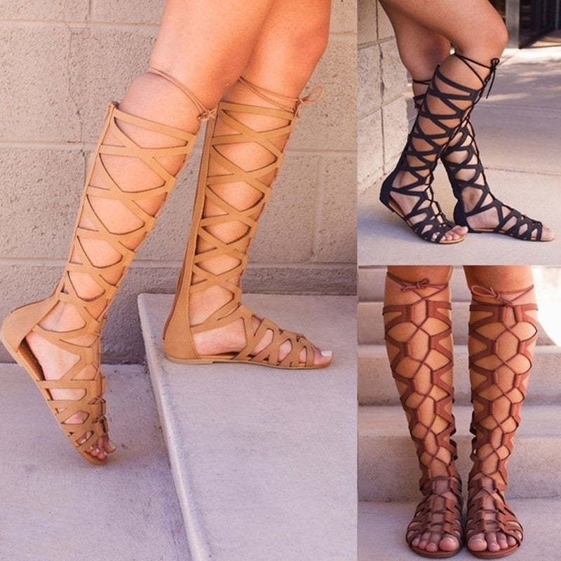 Dames gladiator sandalen Gwen, uniek design. Stijlvolle zomerschoenen, perfect voor modebewuste vrouwen.
