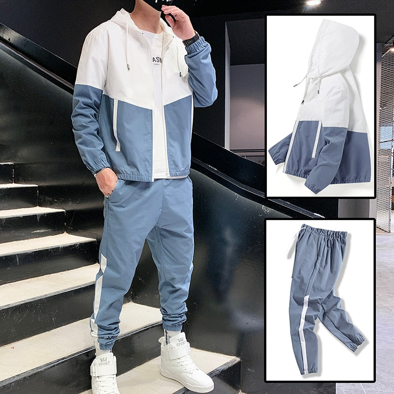 Heren joggingpak Jody, een trendy en comfortabel tweedelig sportkleding set voor vrijetijd.