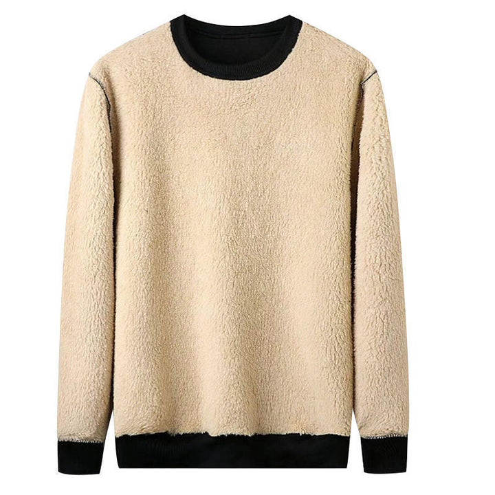 Warme gevoerde dames trui (KarasShirt) in grijs of zwart. Zachte winterkleding voor extra comfort en lange mouwen.