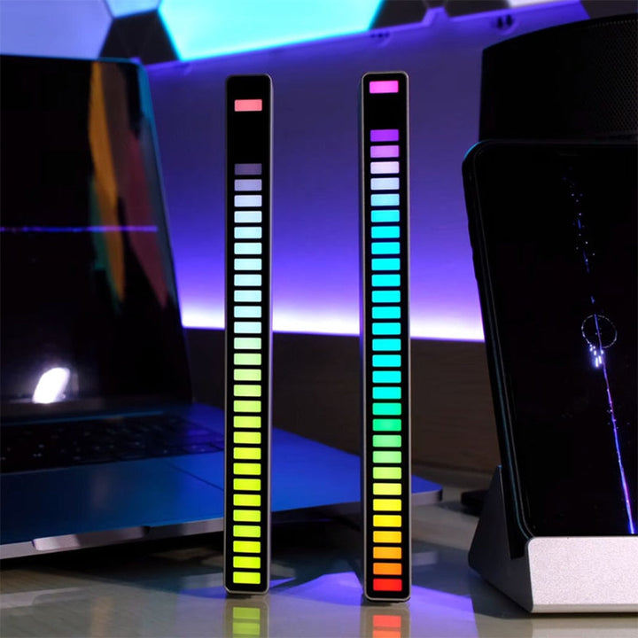 USB oplaadbare RGB geluidsbalk, perfect voor sfeervolle muziekbeleving en decoratieve verlichting.