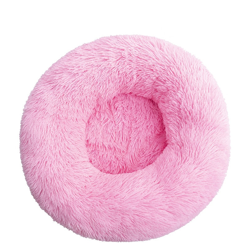 Comfortabele Didi Donut hondenmand, perfect als slaapplek voor zowel honden als katten in grijs.