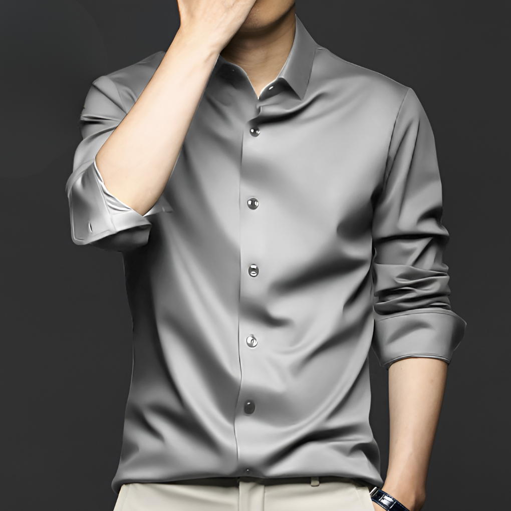 Smartcasual herenoverhemd, strijkvrij en comfortabel. Geschikt voor werk en vrije tijd, altijd netjes.
