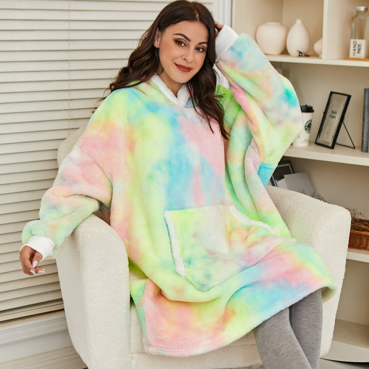 Comfortabele hoodie deken voor heren en dames, ideaal voor elk huis.