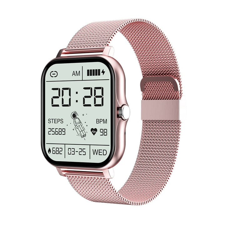 Elegante dames smartwatch RoboWatch met gezondheidsfuncties voor fitness en dagelijks gebruik.