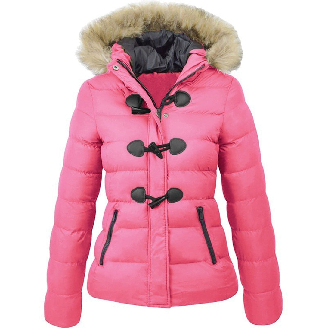 Elegante LaylasJacket dames winterjas, met een chique kraag. Perfecte warme bovenkleding voor vrouwen.