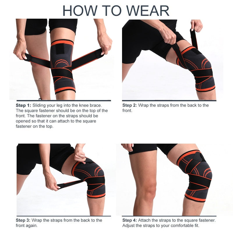 Ademende compressie kniebrace, unisex, voor effectieve pijnverlichting en gewrichtsondersteuning.