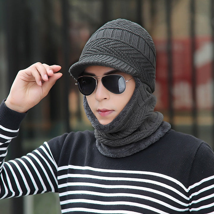 Volledige winterbescherming: unisex muts en nekwarmer tegen extreme kou.