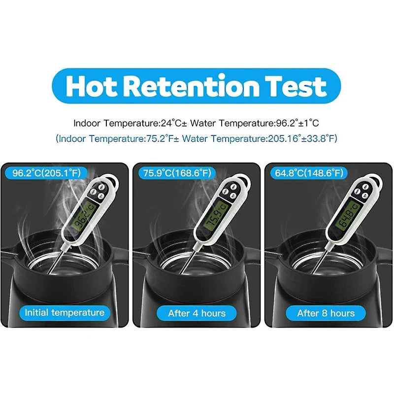 BPA-vrije ThermoBrew thermofles 0,5L, roestvrij staal, houdt dranken urenlang warm of koud. Ideaal voor reizen.