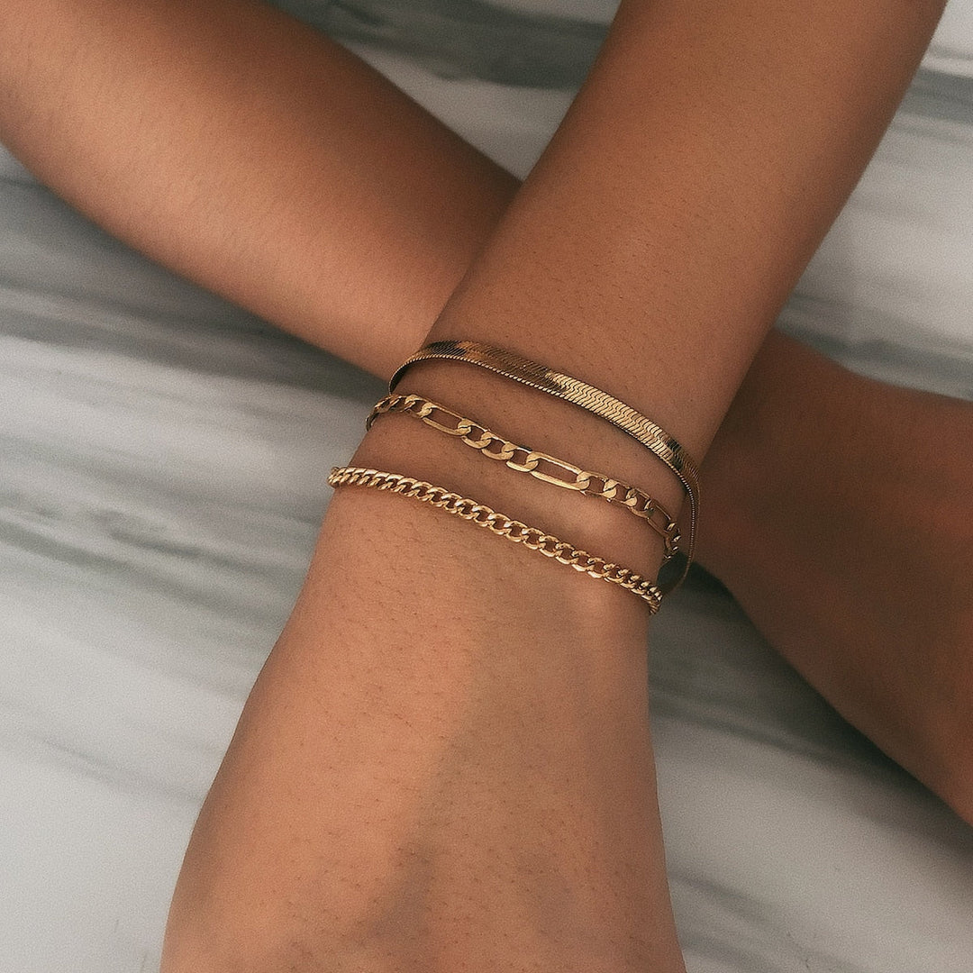 Elegante 3-delige armbandenset voor dames, fijne mode-sieraden. Ideaal cadeau, stijlvol en chic.