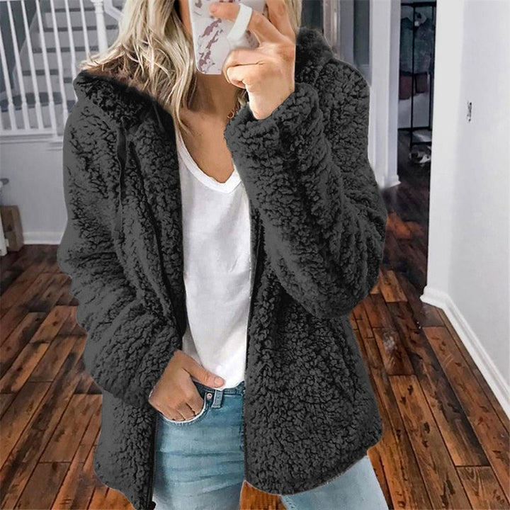 Luxe dames teddyvest met capuchon, extra warm en comfortabel voor de wintermaanden.