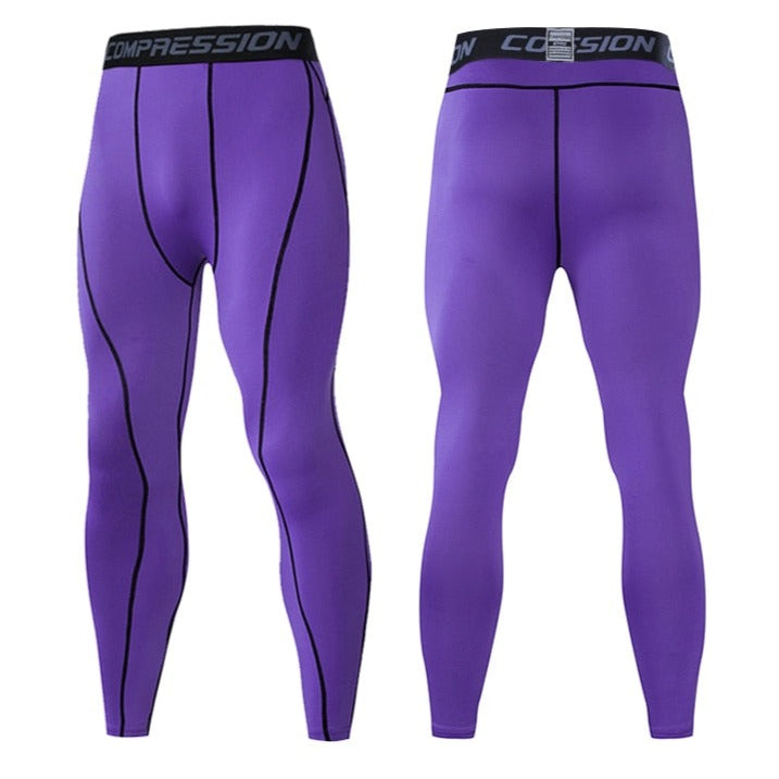 Robuuste heren compressiebroek, biedt stevige ondersteuning voor intensieve sport.