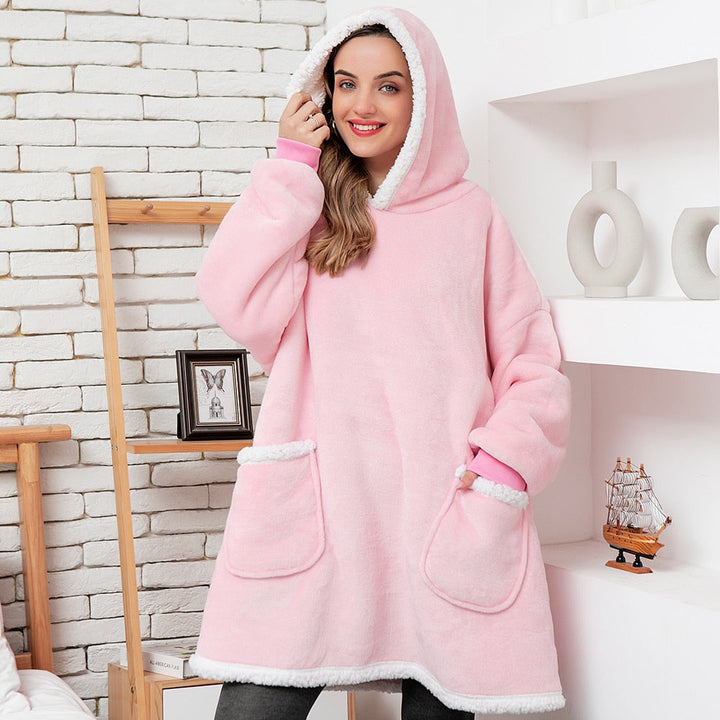 Zachte deken hoodie met capuchon, geniet van maximaal comfort thuis.