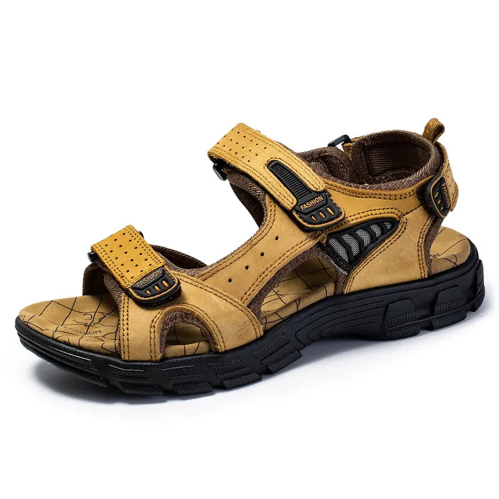 Stijlvolle unisex sandalen met klittenband, ontworpen voor duurzaamheid en dagelijks comfort.