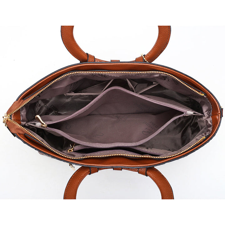 Tijdloze bruine leren vintage tas dames. Stijlvolle schoudertas of handtas met luxe afwerking, perfect voor elke outfit.