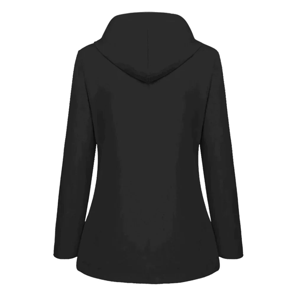 Chique Faye dames regenjas, waterdicht design met comfortabele pasvorm, perfect voor stedentrips.