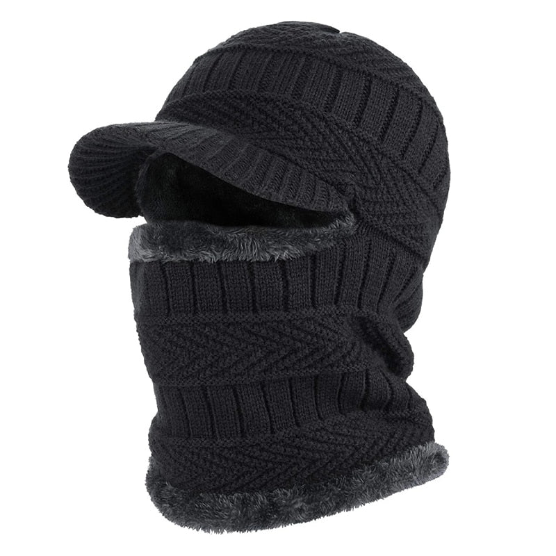 Unisex wintermuts met halswarmer voor volledige bescherming tegen kou.