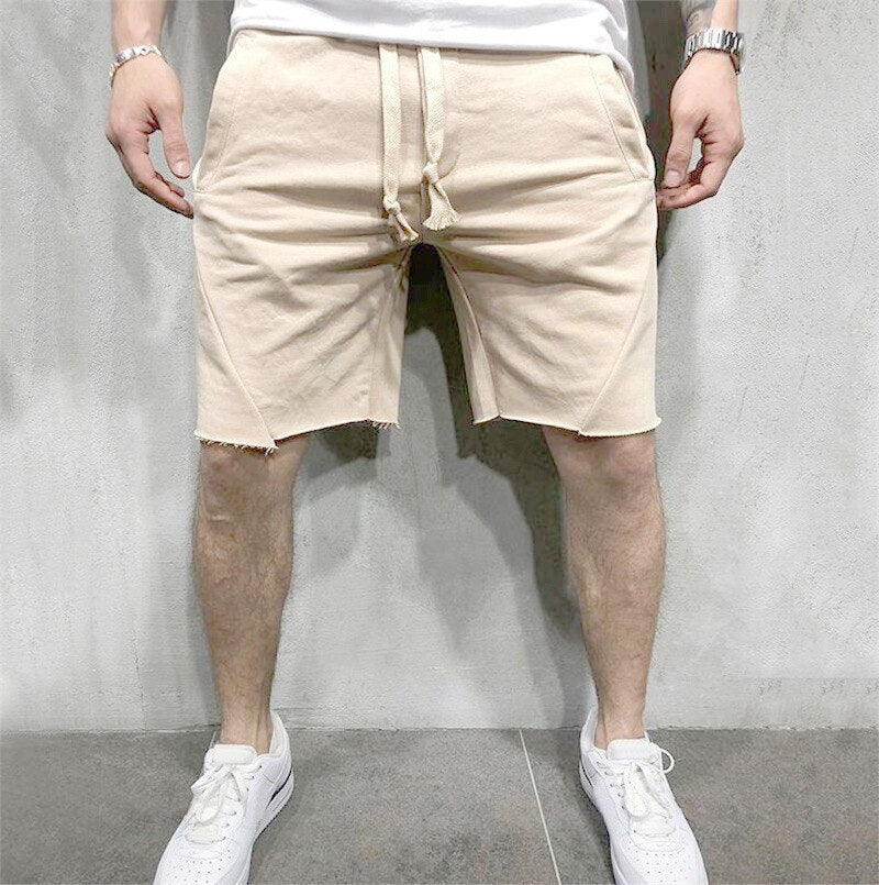 Ideale heren korte broek met trekkoord. Dagelijks comfort en moeiteloze casual stijl voor heren.
