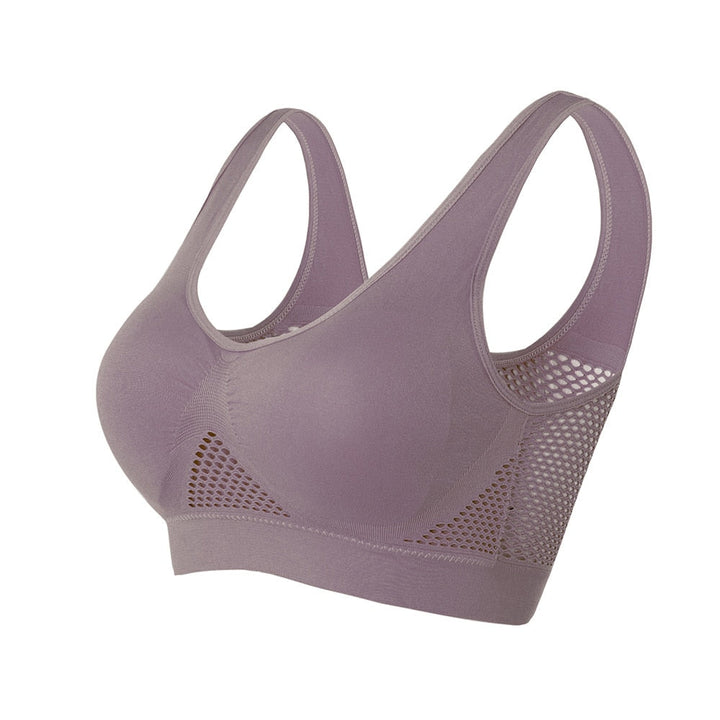 Zachte en comfortabele dames sport bh Sofia met ademende stof voor langdurig draagcomfort bij sport.