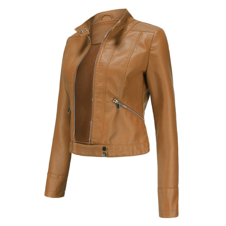 Modern damesjack, buitenmode voor herfst en winter. Met ritssluiting, comfortabel.