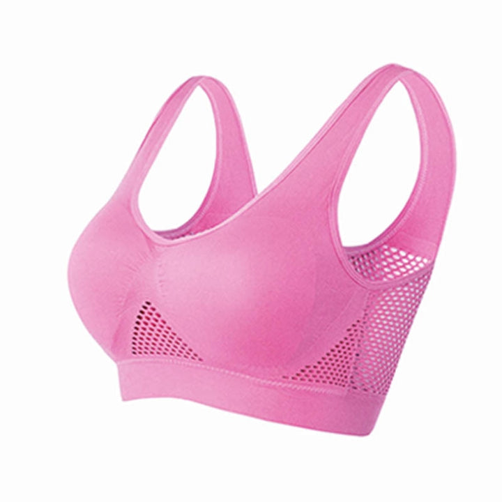 Ondersteunende dames sport bh Sofia met ademend mesh, perfect voor hardlopen, fitness en training.