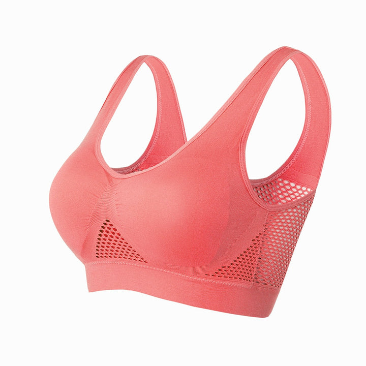 Ademende mesh sport bh Sofia voor dames. Lichte en comfortabele stof voor actieve vrouwen.