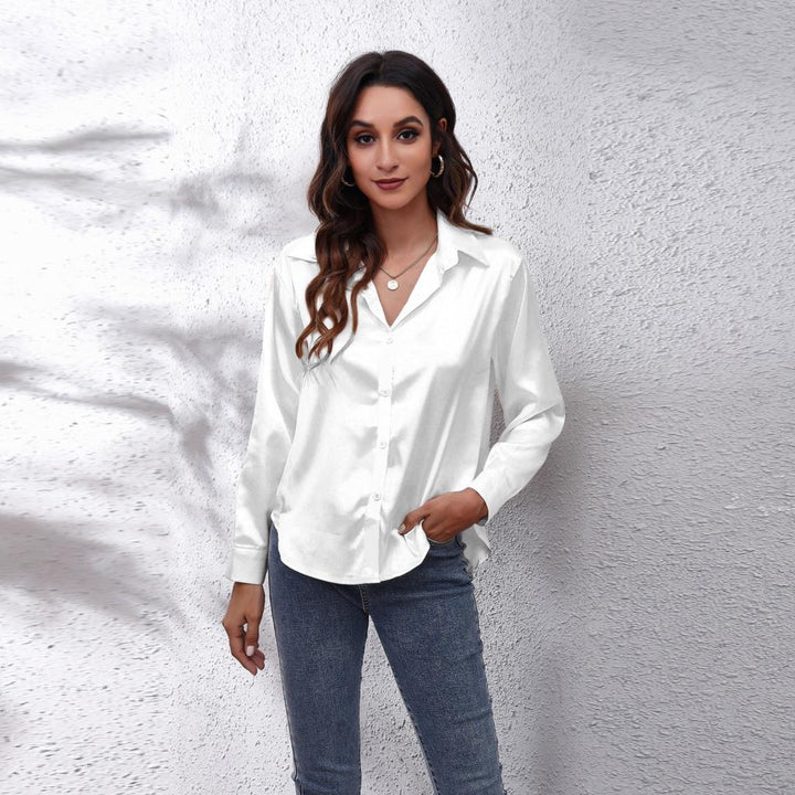 Zakelijke Dames Shila blouse met lange mouwen. Elegante top uit de nieuwe collectie, geschikt voor professionele kleding.