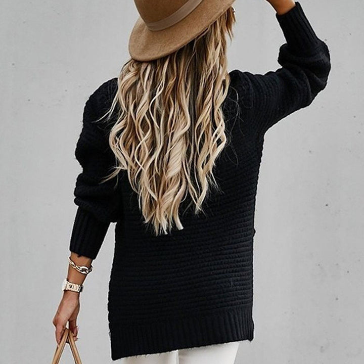 Damesmode: elegante pullover Sofia met halfhoge hals en comfortabele pasvorm.