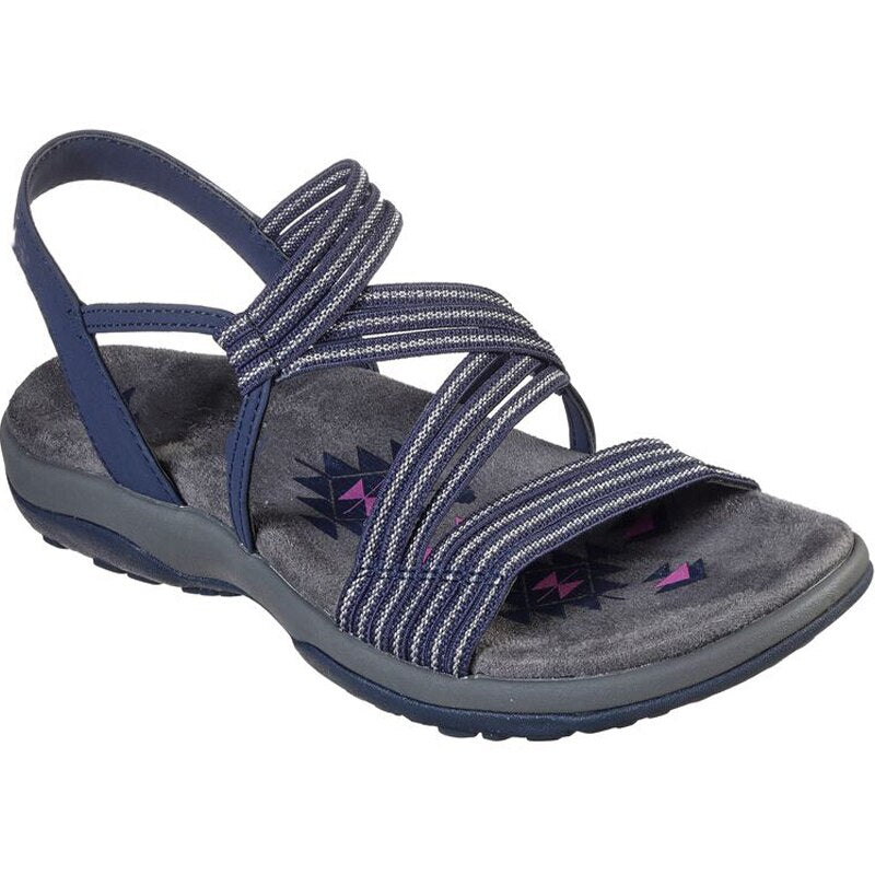 Blauwe lichtgewicht dames sandalen; comfortabele zomerschoenen met antislipzool, perfect voor dagelijks gebruik.