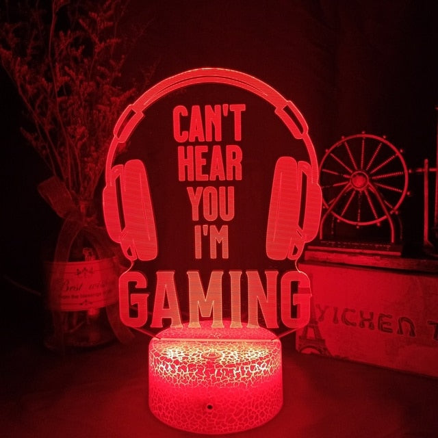 Moderne LED technologie in deze gaming nachtlamp voor levendige kleuren en sfeervolle verlichting.