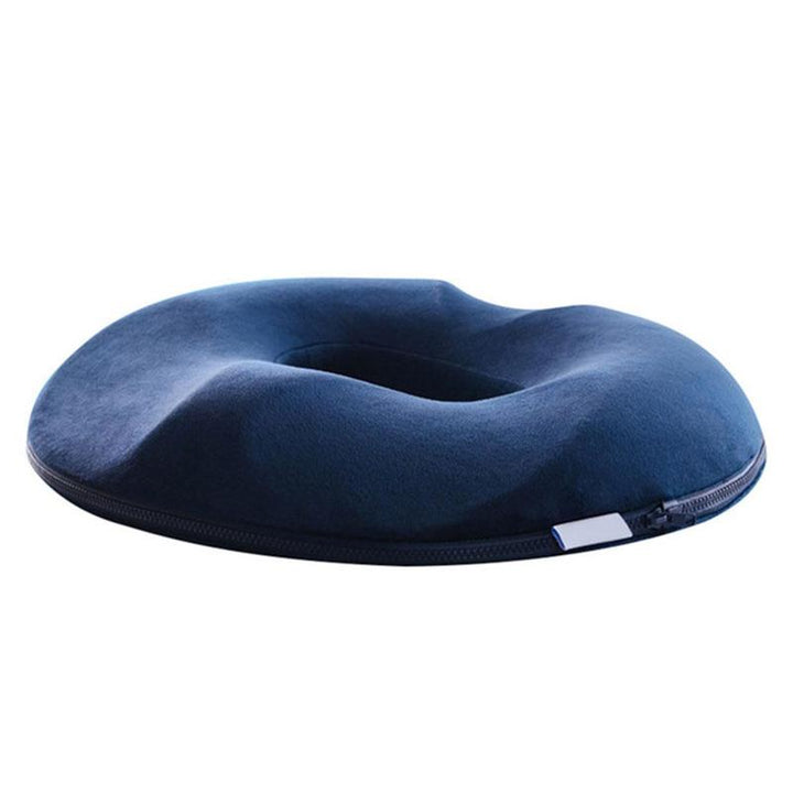 Bruin ergonomisch zitkussen, unisex, biedt pijnverlichting bij aambeien & stuitpijn. Voor thuisgebruik.