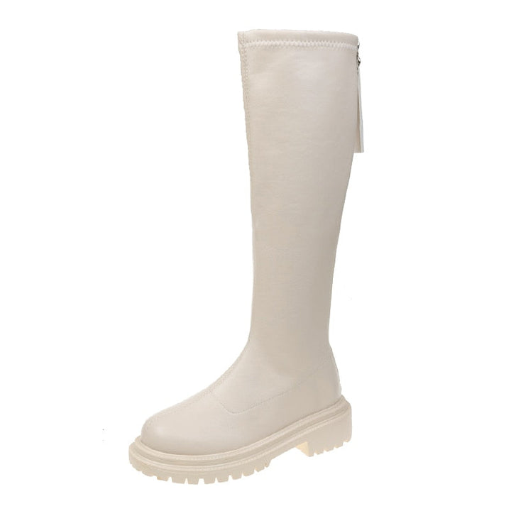 Modieuze winterlaarzen voor dames, kniehoog model, warm en gemaakt van hoogwaardig materiaal.
