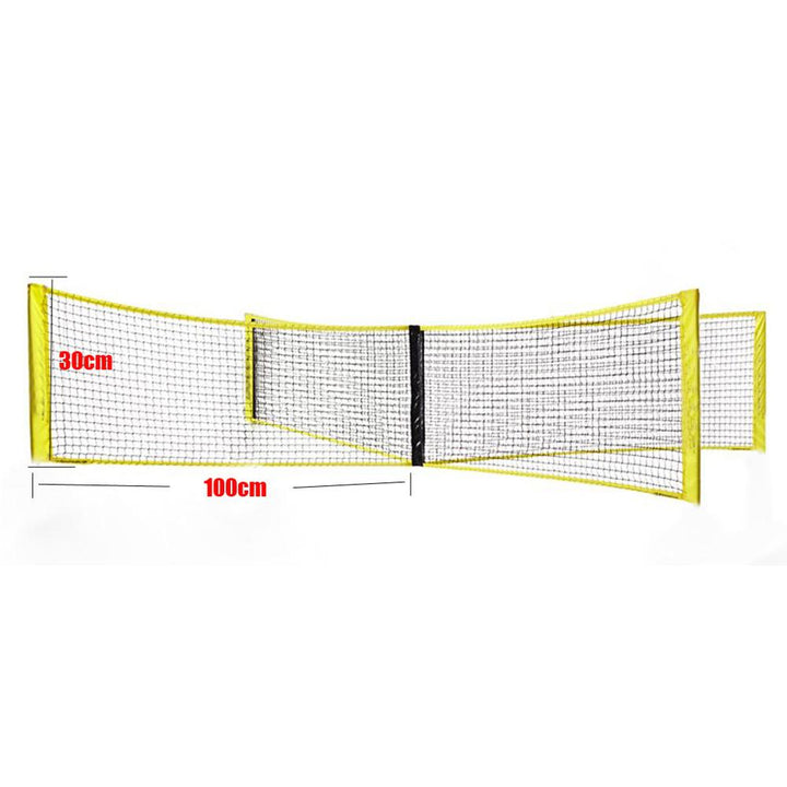 Crossplay volleybal set, uniek buitenspel. Draagbaar en compact, biedt sport en plezier voor het hele gezin.