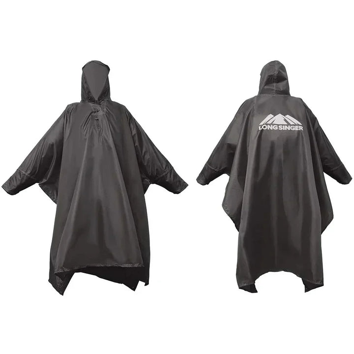 Unisex verstelbare regenponcho van SANDSBERGORIGINALS, perfect voor wandelen en kamperen.