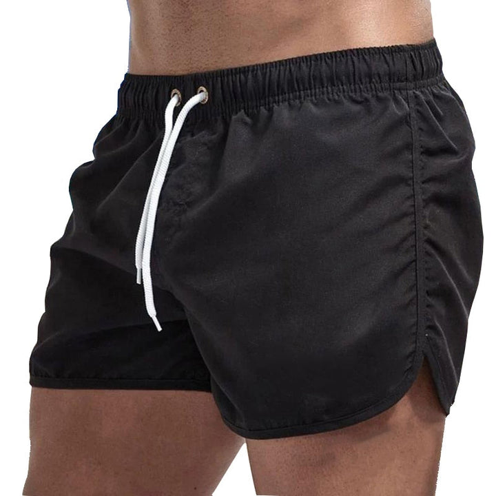 Detail van de stof van heren zwemshort Ryan, zacht en comfortabel, biedt optimale bewegingsvrijheid tijdens het zwemmen.
