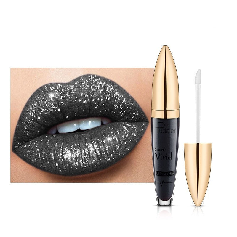 SparklingGloss glitter lipgloss, verrijkt dames make-up met een waterbestendige, langhoudende glans.