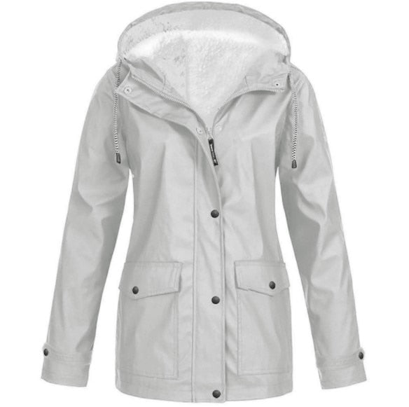 Comfortabele winddichte damesjas, waterdicht, perfect voor dagelijks gebruik buiten.