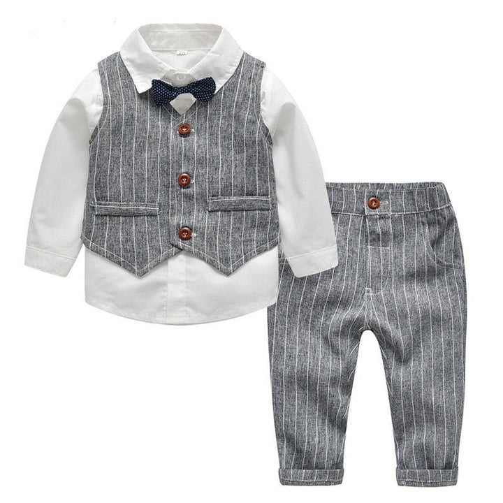 Adorabele baby combiset, perfect voor een elegante en toch comfortabele look.