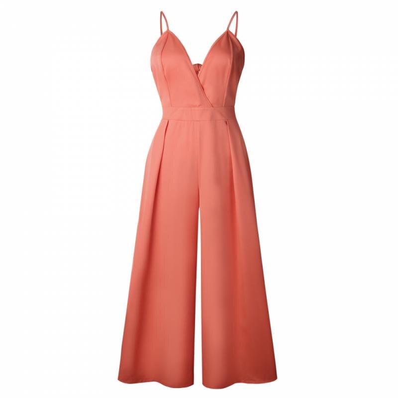 Zwarte comfortabele dames jumpsuit met blote rug en wijde pijp voor een modieuze casual zomerlook.