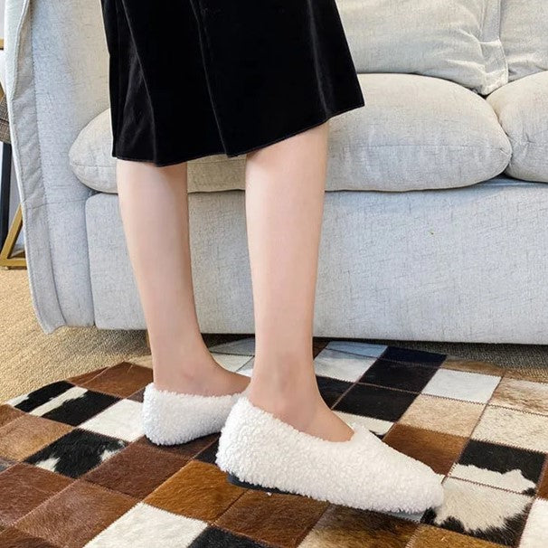 Praktische winter ballerina's, damesschoenen die warmte en moderne stijl bieden.