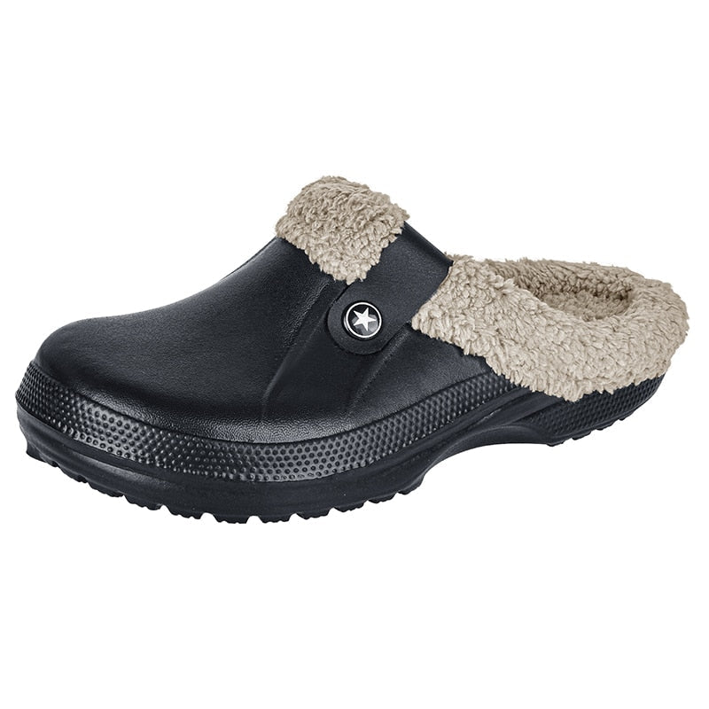 Warme waterdichte wintersloffen, unisex ontwerp met antislipzool voor veiligheid.
