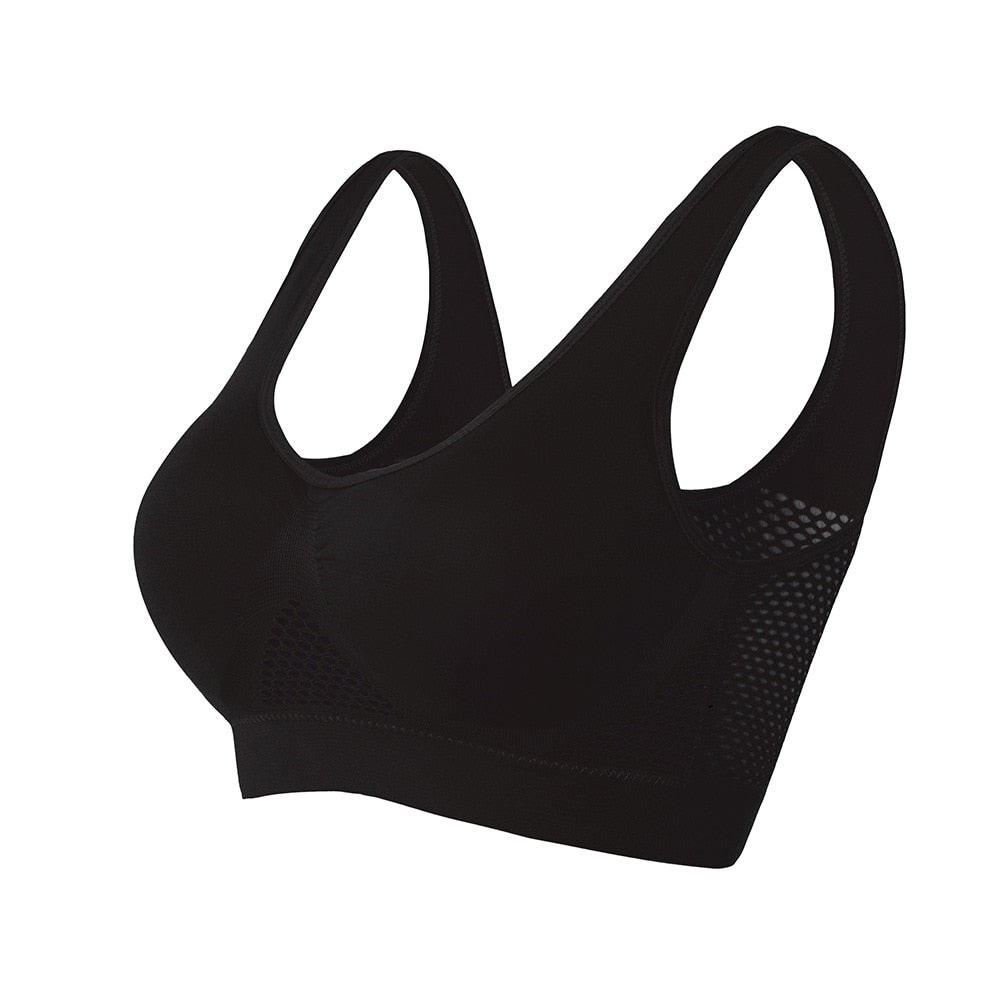 Naadloze dames sport bh Sofia, ademend en sneldrogend, ideaal voor intensieve activewear training.