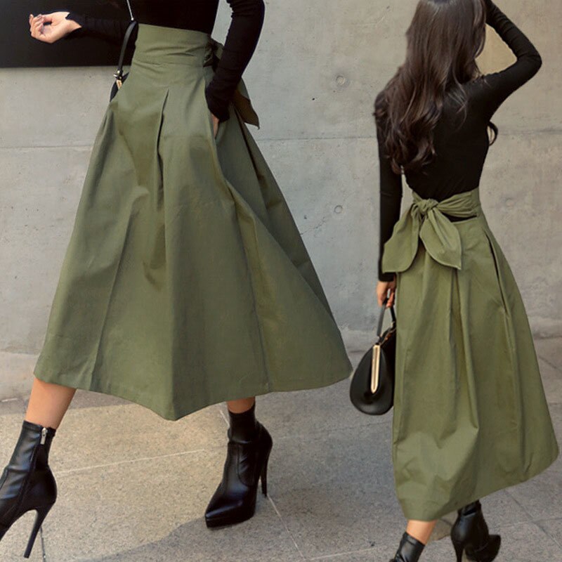 Modieuze halflange rok voor dames, elegant en veelzijdig, ideaal voor een comfortabele maar stijlvolle look.