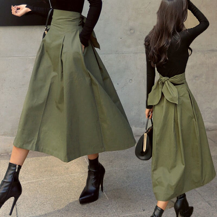 Modieuze halflange rok voor dames, elegant en veelzijdig, ideaal voor een comfortabele maar stijlvolle look.