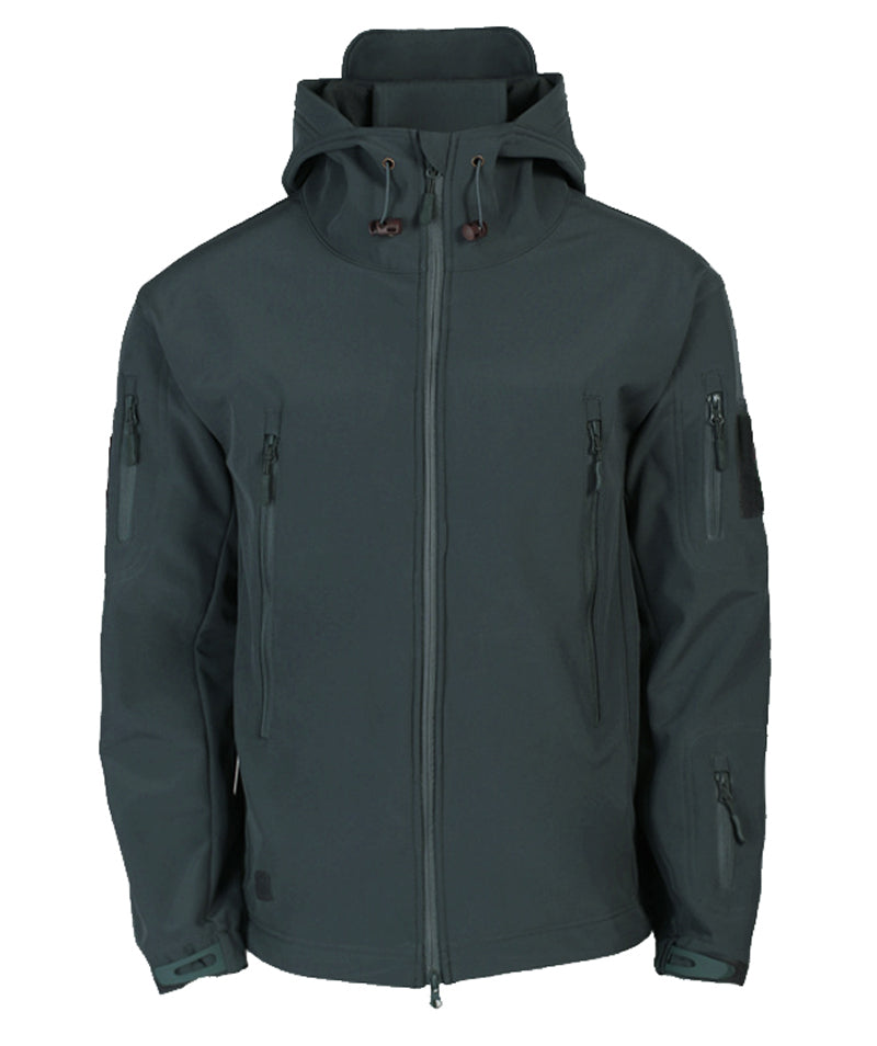 Veelzijdige heren softshell jas Titan. Geschikt voor casual, sportief en outdoor gebruik met capuchon.