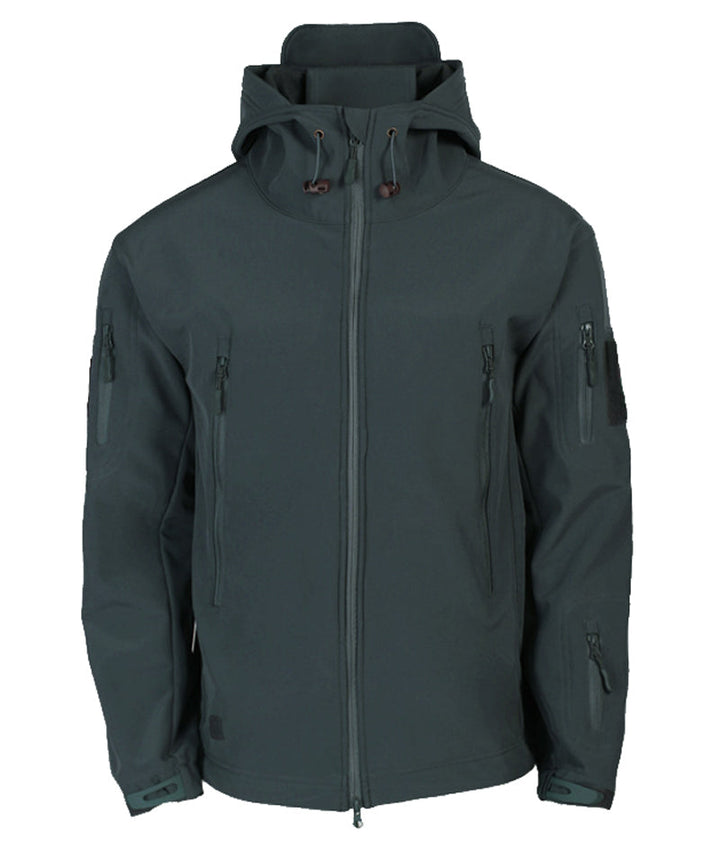 Veelzijdige heren softshell jas Titan. Geschikt voor casual, sportief en outdoor gebruik met capuchon.